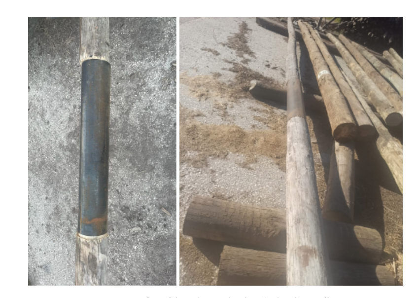 Protótipo fabricado usando a ligação de tubo metálico