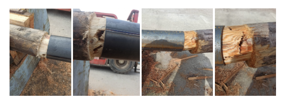 Roturas dos protótipos ensaiados